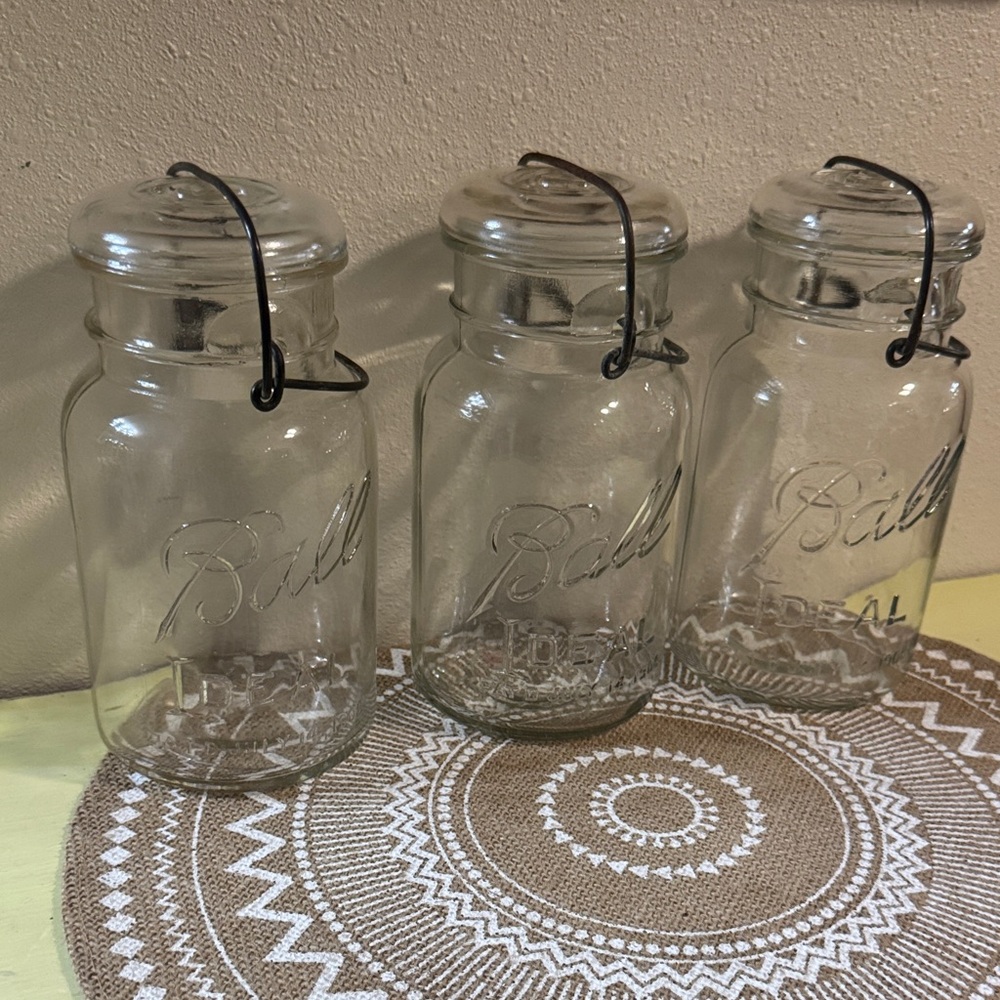Ball Clear Glass Mason Jars Set of 3